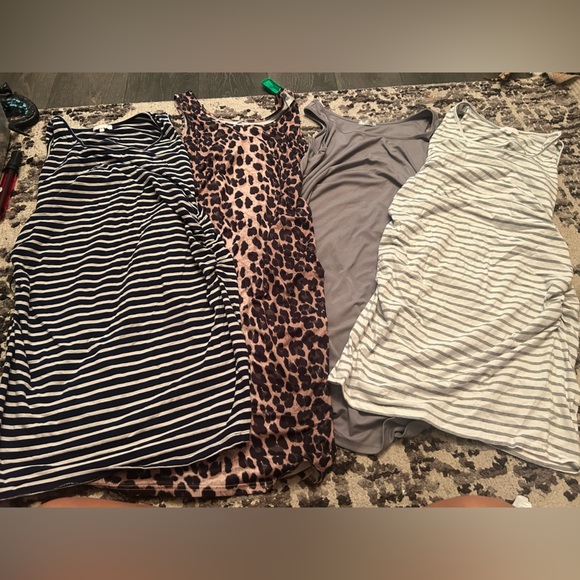Bhome Dresses & Skirts - Sleeveless maternity dress lot 4pc